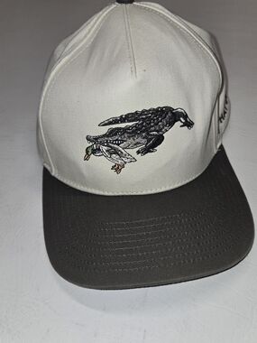 Two-Tone Cream and Black Men's Cap